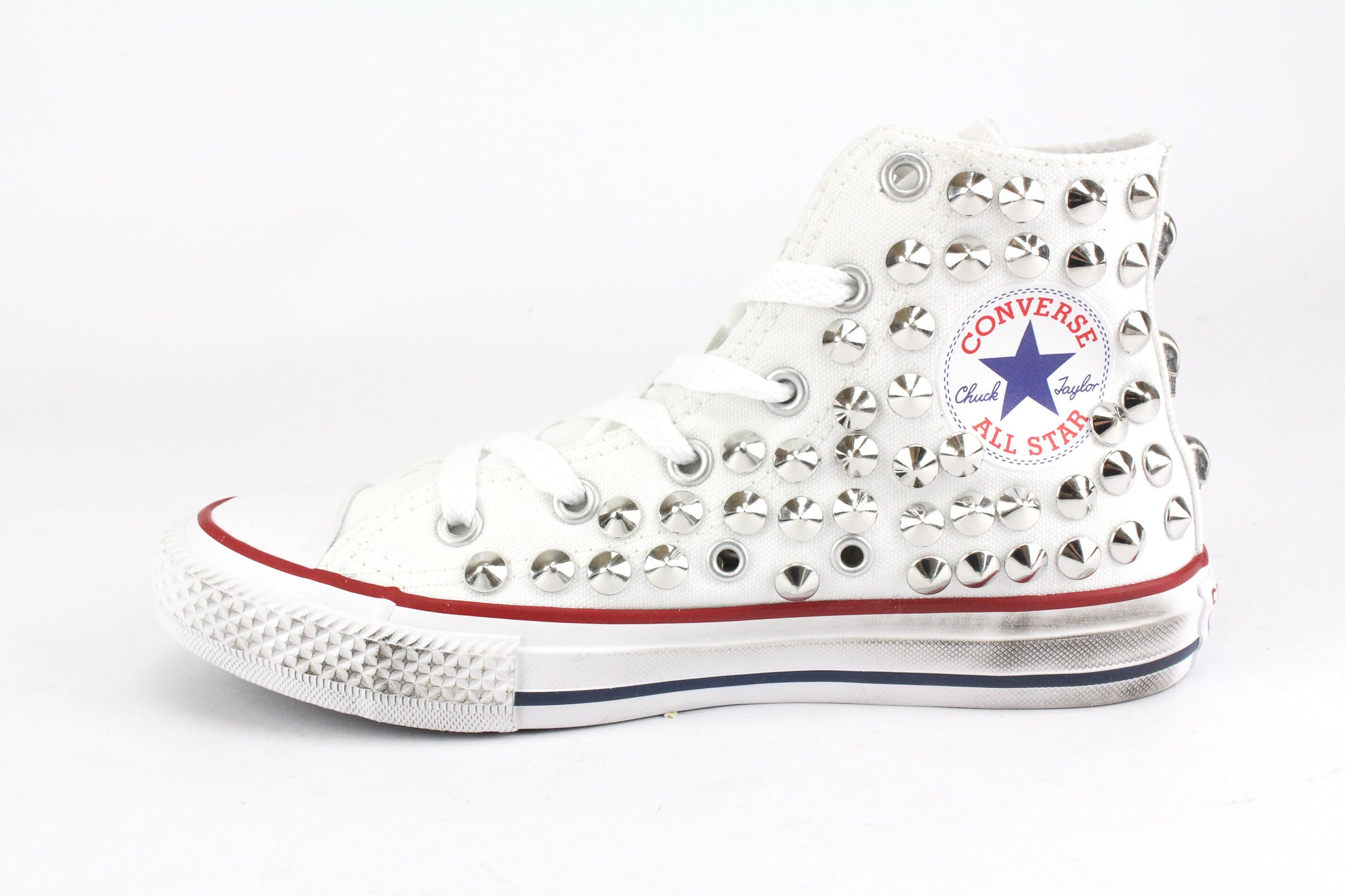 Converse All Star J White Total Studs