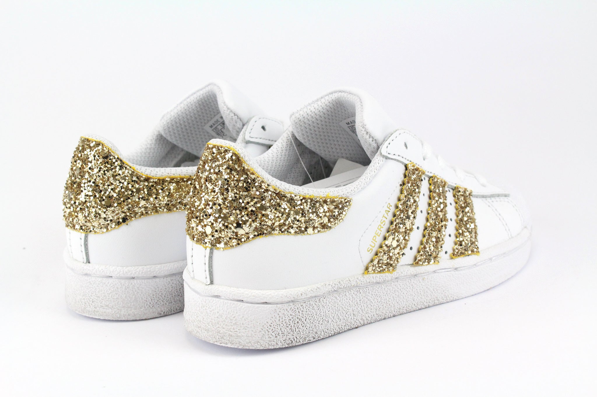 Adidas Superstar J Gold Glitter