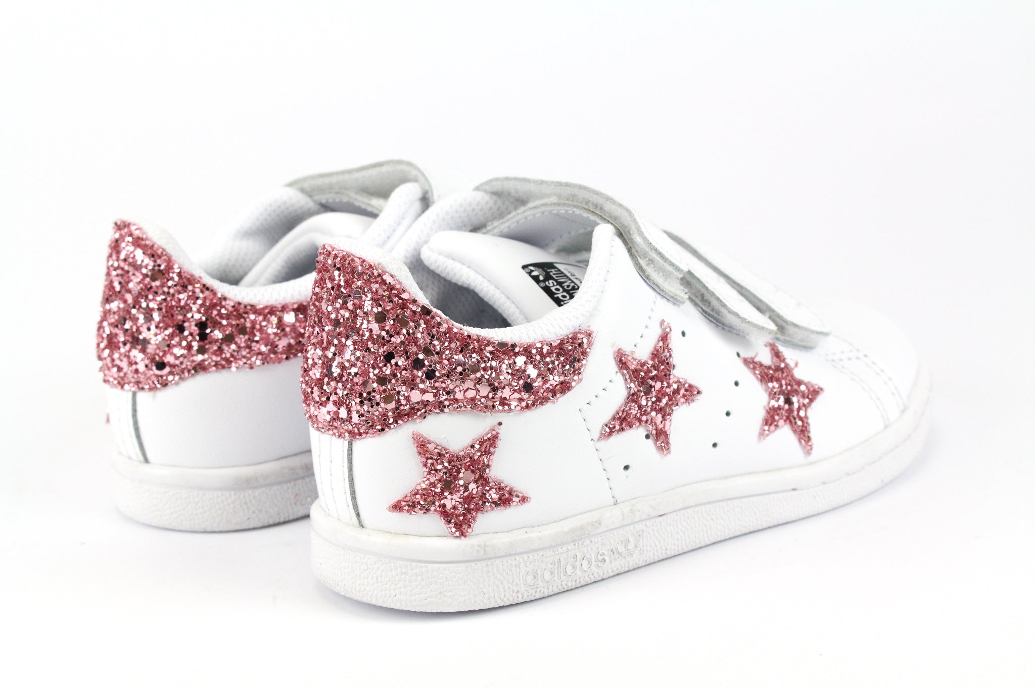 Adidas Stan Smith J Stars Pink Glitter