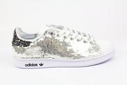 Adidas Stan Smith Paillettes Silver & Black Silver Glitter