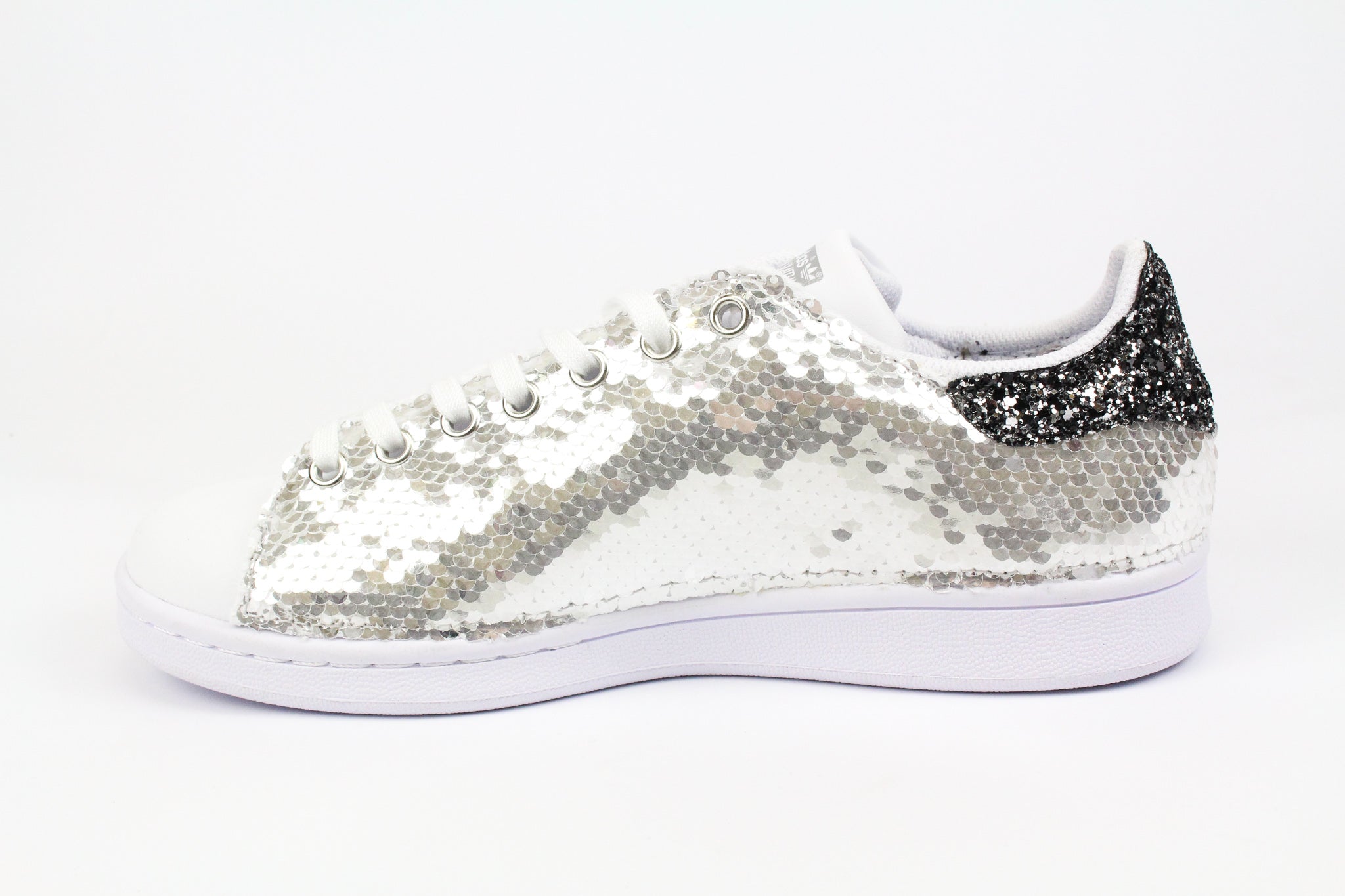 Adidas Stan Smith Paillettes Silver &amp; Black Silver Glitter