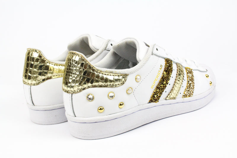 Adidas Superstar Cocco Laminato Gold Glitter & Strass