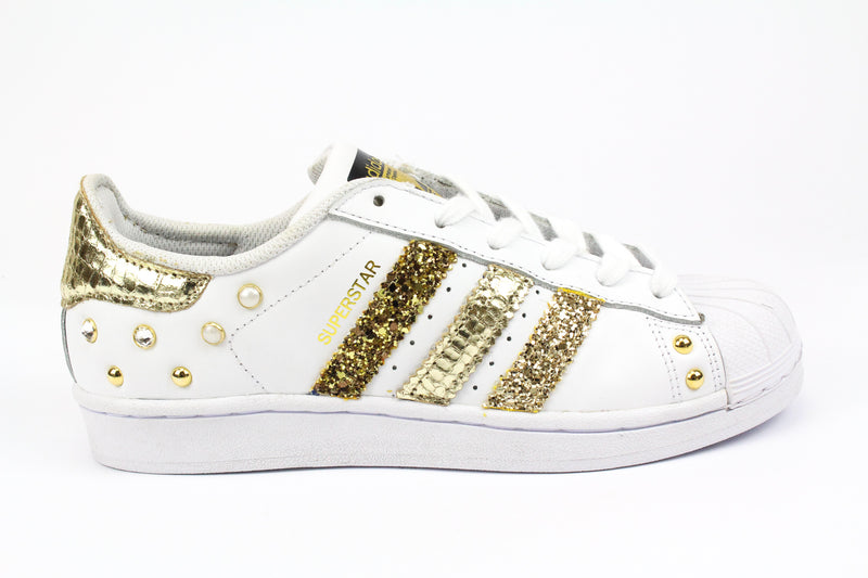 Adidas Superstar Cocco Laminato Gold Glitter & Strass