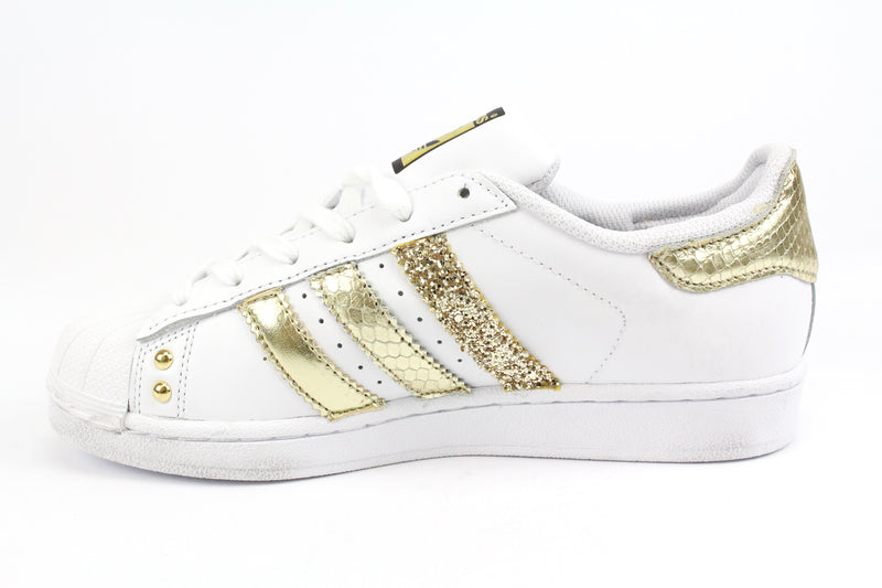 Adidas Superstar Pitone Laminato Gold Glitter & Strass
