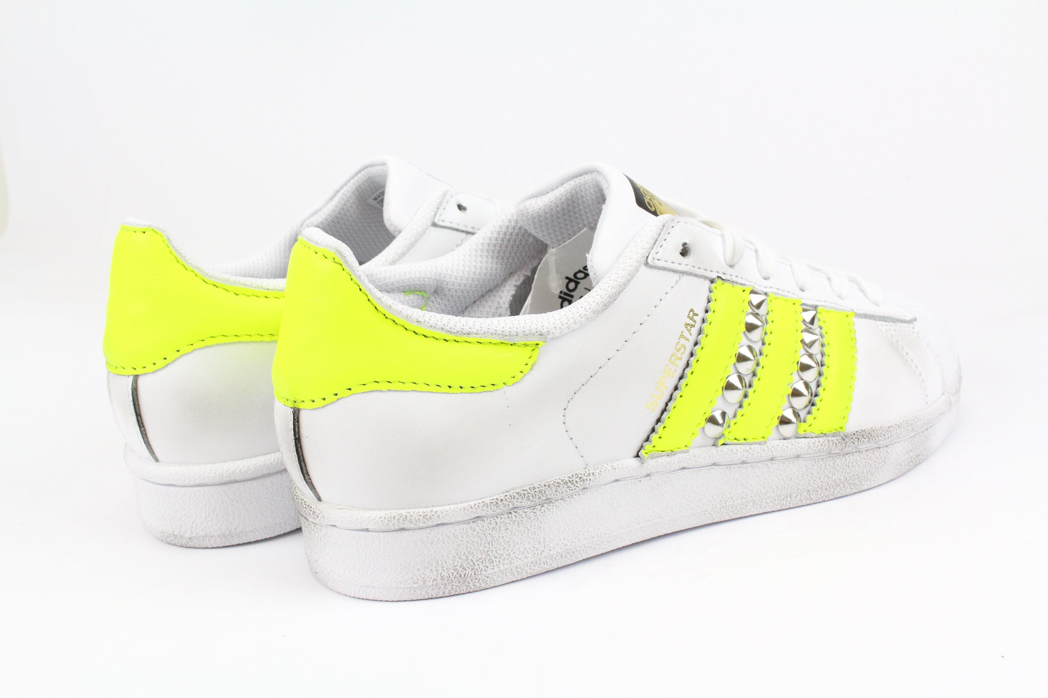 Adidas Superstar Yellow Fluo & Borchie