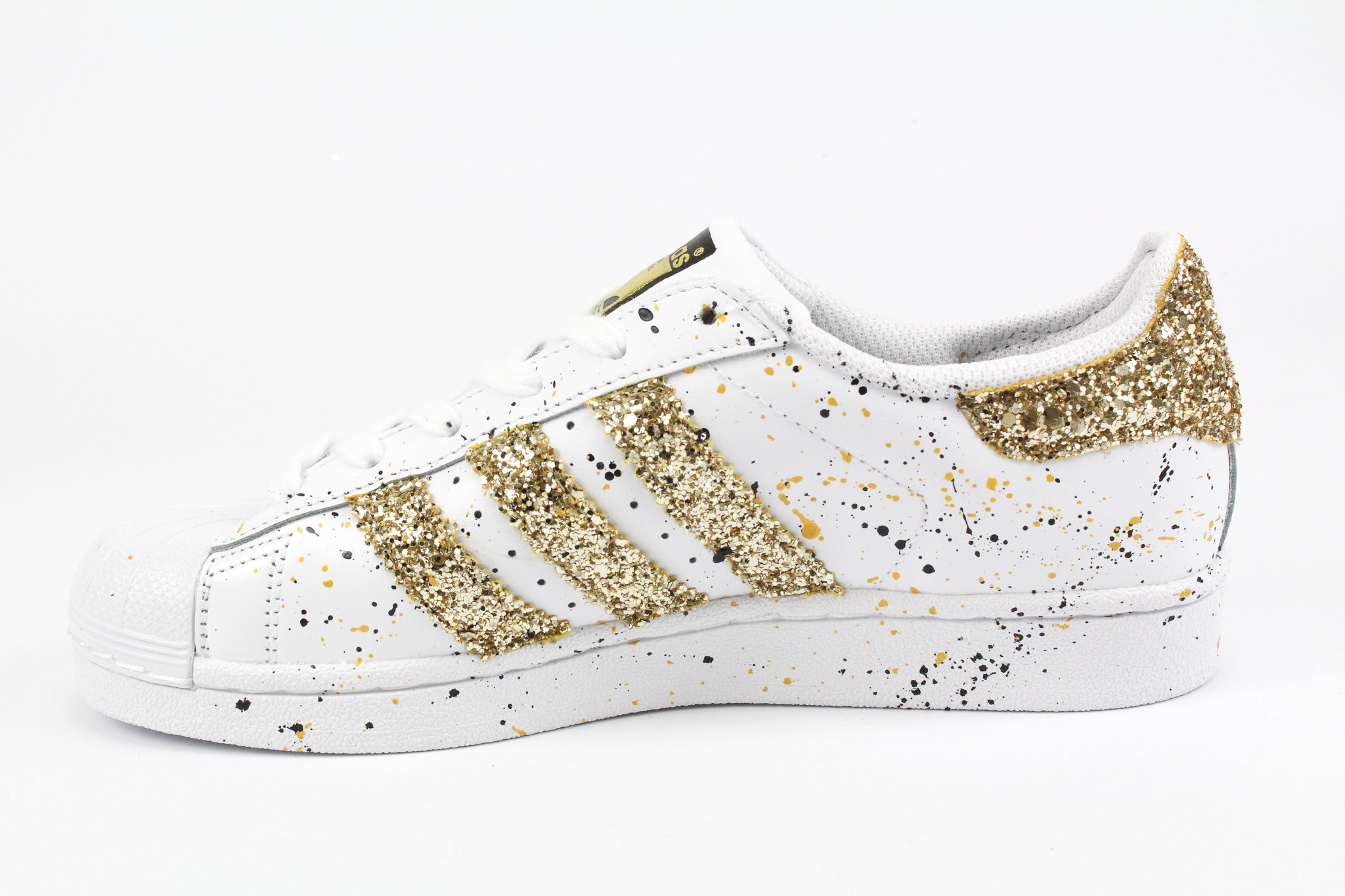Adidas Superstar Gold Glitter &amp; Patent