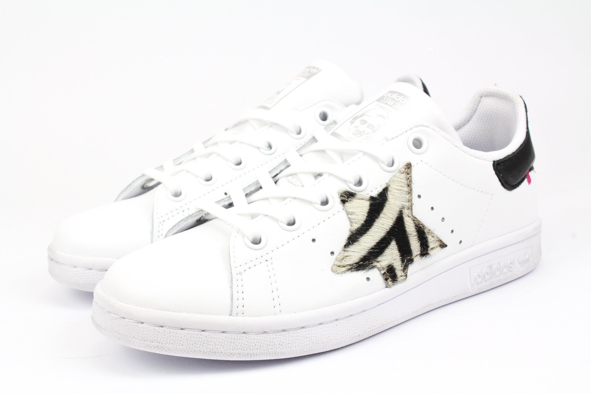 Adidas Stan Smith Zebra Star &amp; Black Leather
