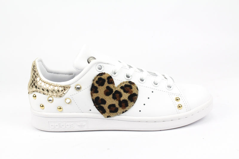 Adidas Stan Smith Cuore Maculate & Pitone Gold